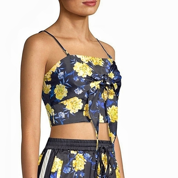 🌸 NEW Kendall + Kylie | Floral Tie Front‎ Cami, S - Picture 1 of 16